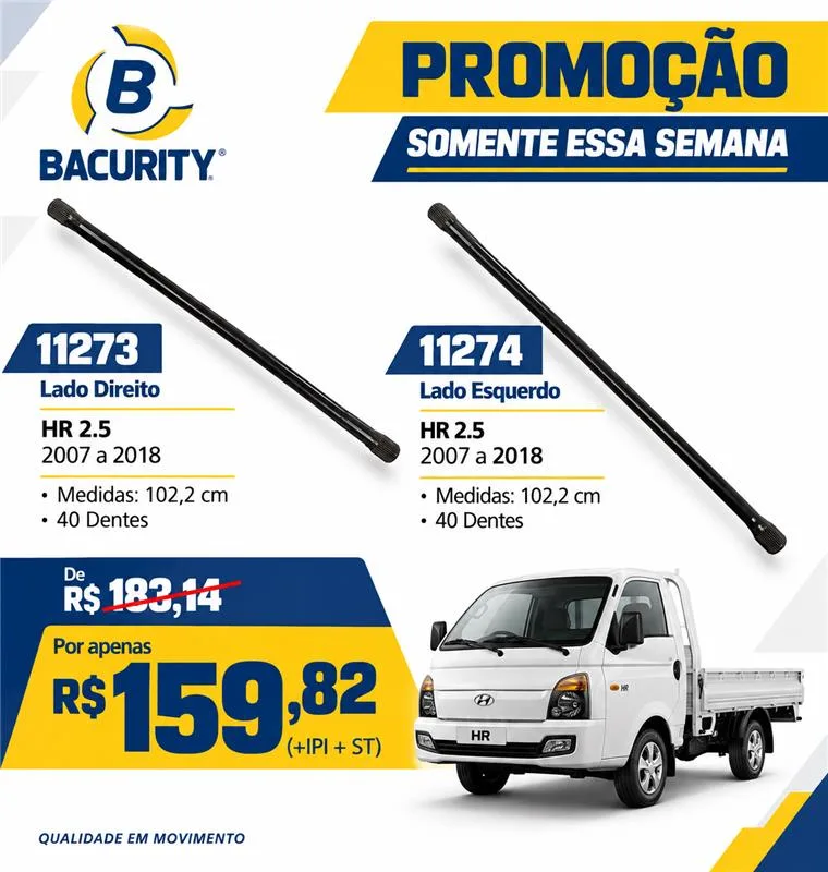 BARRA TORCAO LADO DIREITO E LADO ESQUERDO